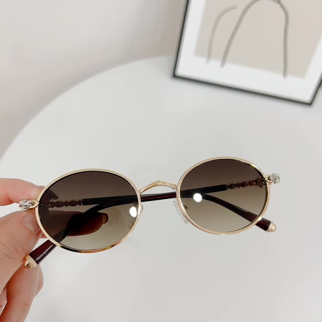 Men's Round Frame Sunglasses