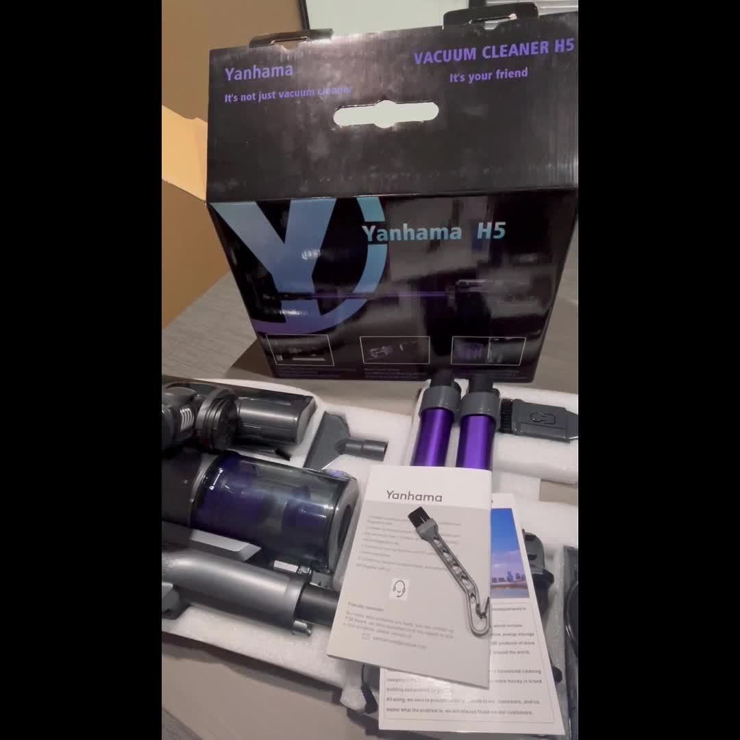 Yanhama 650W Draadloze Steelstofzuiger met 73KPA Krachtige Zuigkracht, 60 Minuten Gebruiksduur