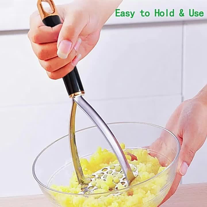 Kitchen Tool Food Masher, Stainless Steel Mashing Tool Baby Food Masher,  For Outdoor Cooking For Home 