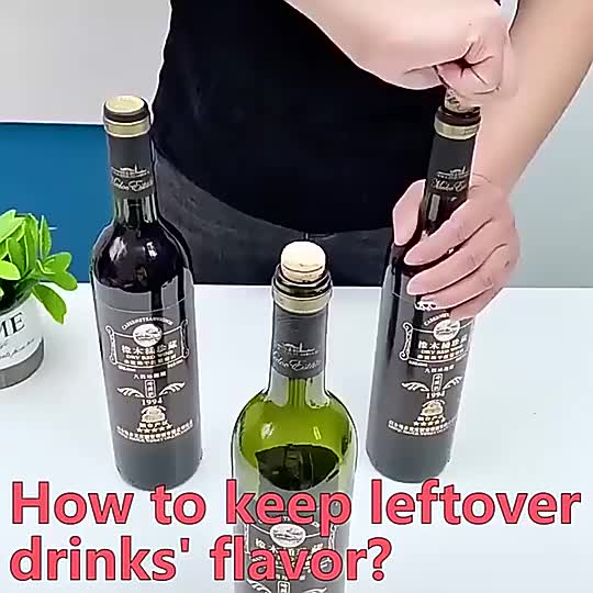 100% Leak Proof Silicone Seal Mini Cork Stopper Champagne Bottle