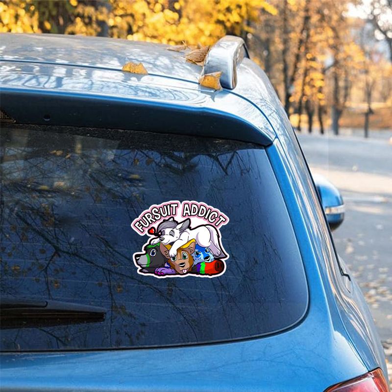 10/50pcs Therian Symbol stikcers Fox Therian graffiti Stickers for