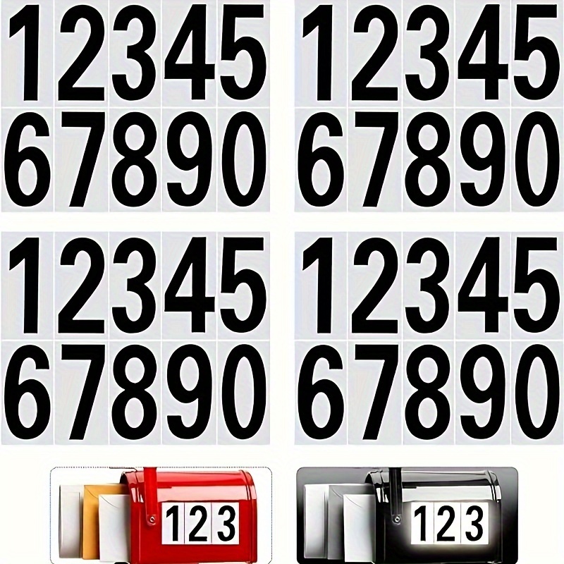 Gold Color Consecutive Number Inventory Label Stickers Black