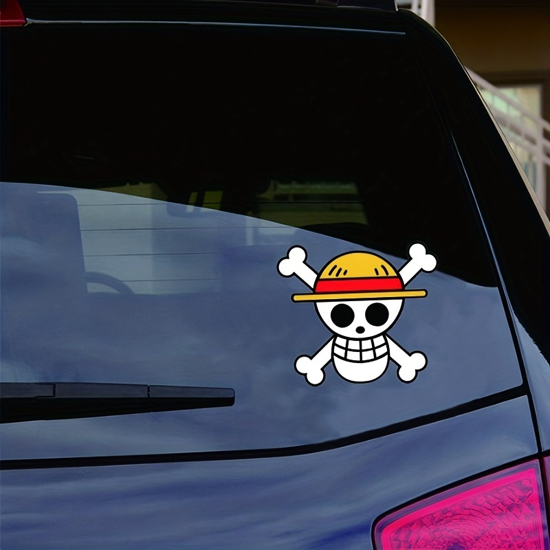 One Piece Monkey D. Luffy Peeker Stickers Anime Peeking Car Decals  Motorcycle Laptop Skateboard Bike Bumper Window Decors