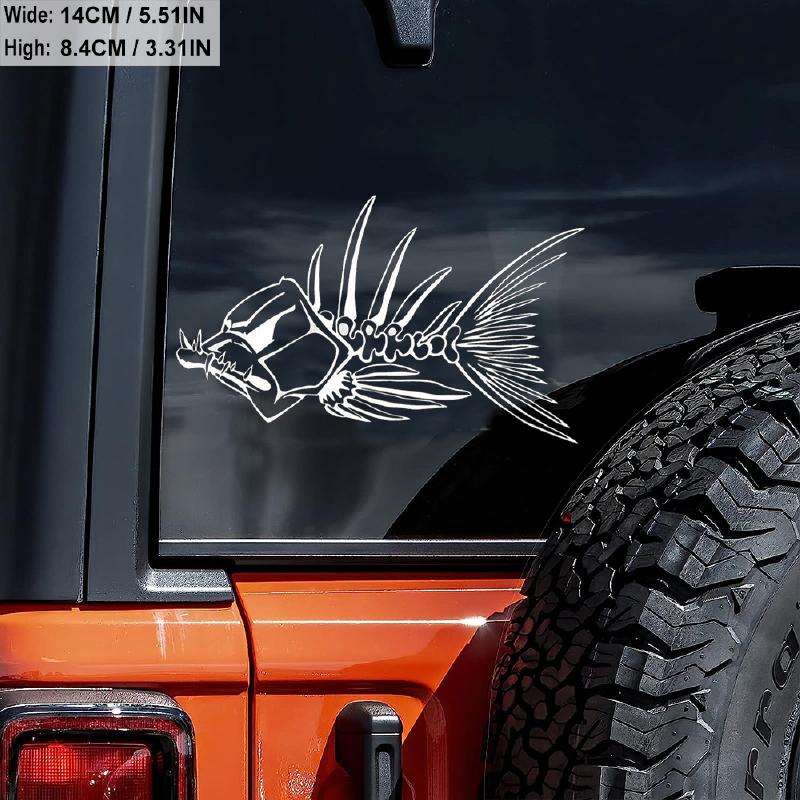 Fishing Evolution Car Sticker Black - Kayak & Sup