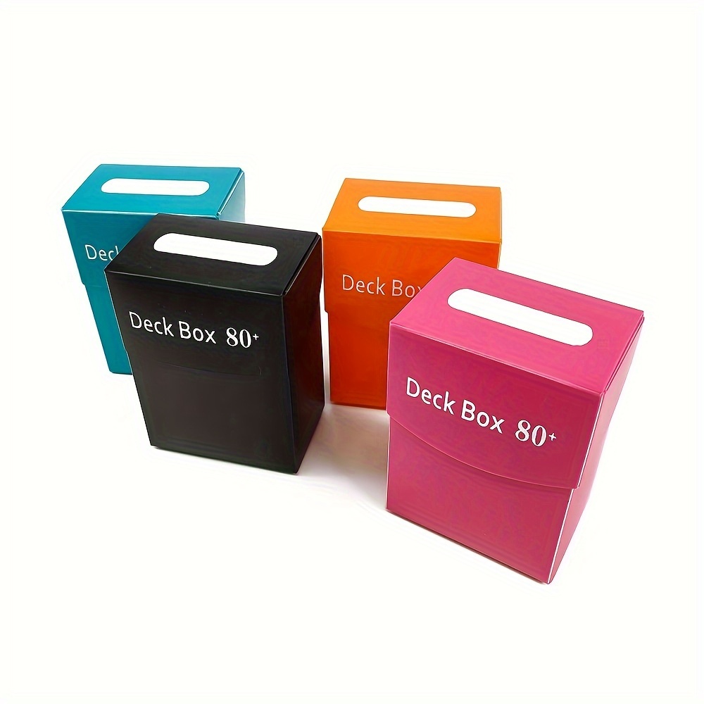 200+ Deck Case Card Box for Mtg/Pkm/YuGiOh TCG, Red Blue Black Skyblue Red