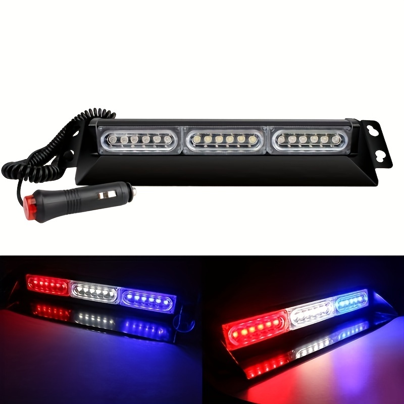 6led Emergency Light Warning Flashing Firemen Police Flash - Temu