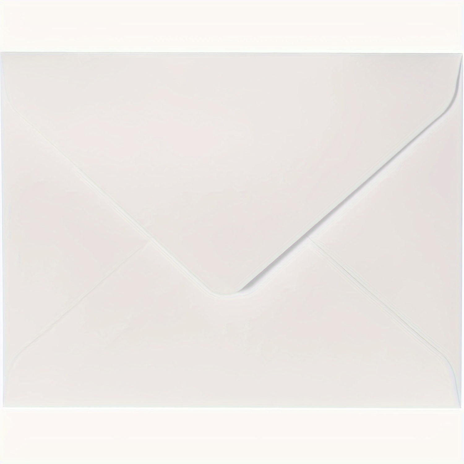 White Simple Blank Wordless Envelope Saliva Glue 4*9 - Temu