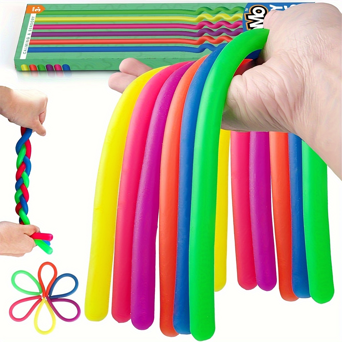 Colorful Anti Stress Rubber Puppy Stretchy Bracelet String Fidget