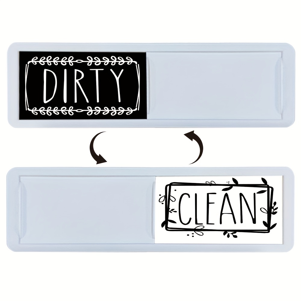 Stylish Clean Dirty Magnet Sign - Ideal for Dishwasher - Kitchen Organizer and Gadget - Nice Office, Home Farmhouse Decor - Dirty Clean Dishwasher