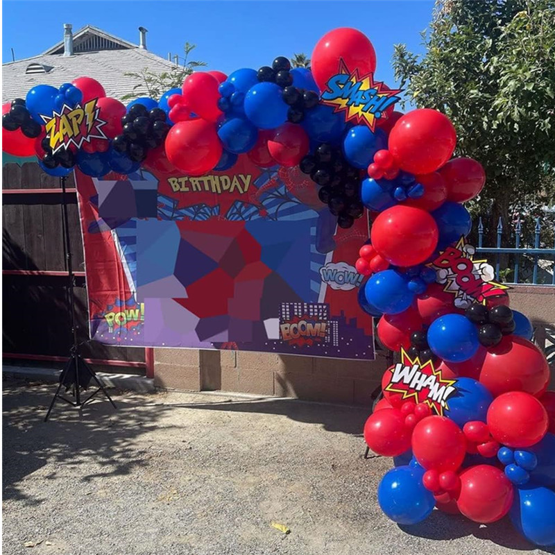 Decoraciones para niños de la fiesta de cumpleaños de superhéroes de  Marvel, favores y suministros de la fiesta temática de superhéroes de  dibujos animados, incluye globos, pancartas, toppers para pasteles