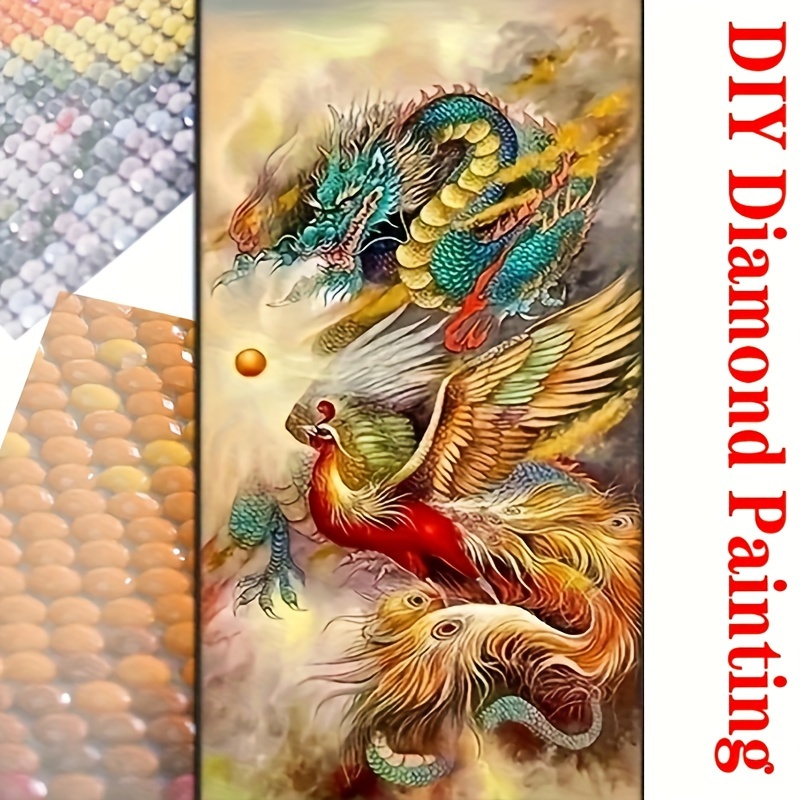 Flannel Chinese Dragon Diamond Painting For Adults DIY 5D Full Diamond Arts  Paint By Number Kits Mosaic Art Picture Of Rhinestones Home Decor