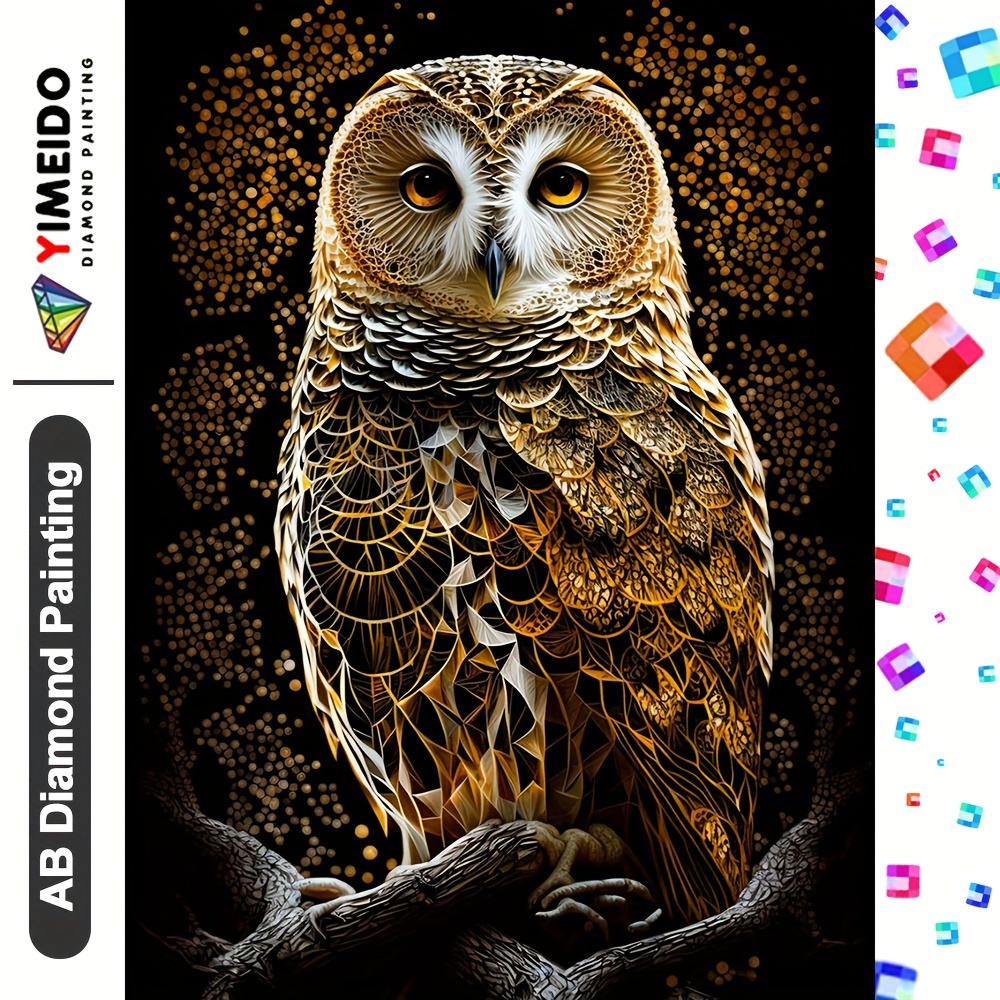 Owl Glow In The Dark Diamond Painting