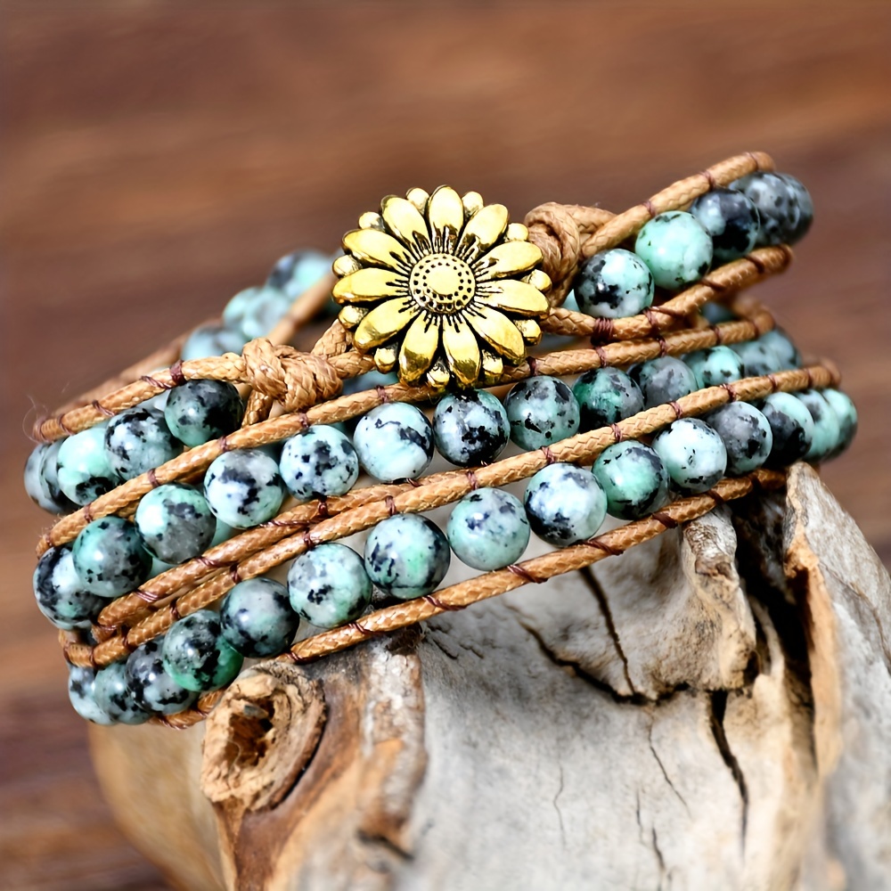 Bohemian Stackable Beaded Bracelets Boho Multilayered - Temu