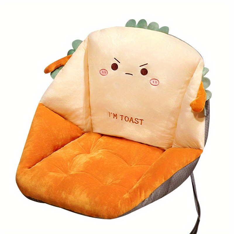 Oumelfs Toast Seat Cushion Cute Chair Pillow Pads Memory Foam with  Removable Cover Gaming Chair Office Home Bedroom Shop Restaurant Decor  (Strawberry)