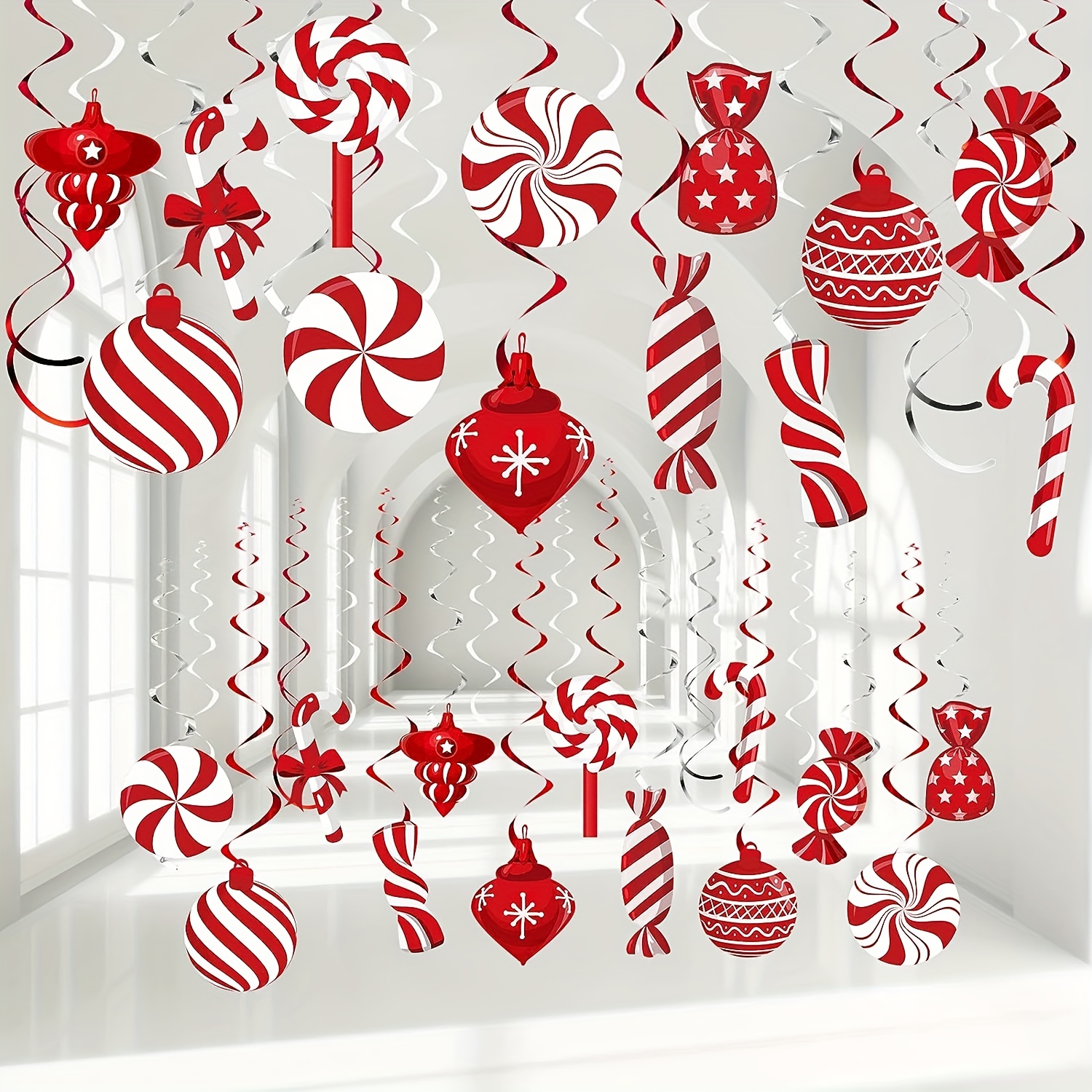  20 Pcs White Paper Snowflake Decorations Christmas Snowflake  Hanging Swirl Decorations Tissue Poms and Fans Hanging Ceiling Decor for  Winter Party Birthday Wonderland Xmas Holiday Supplies : Home & Kitchen