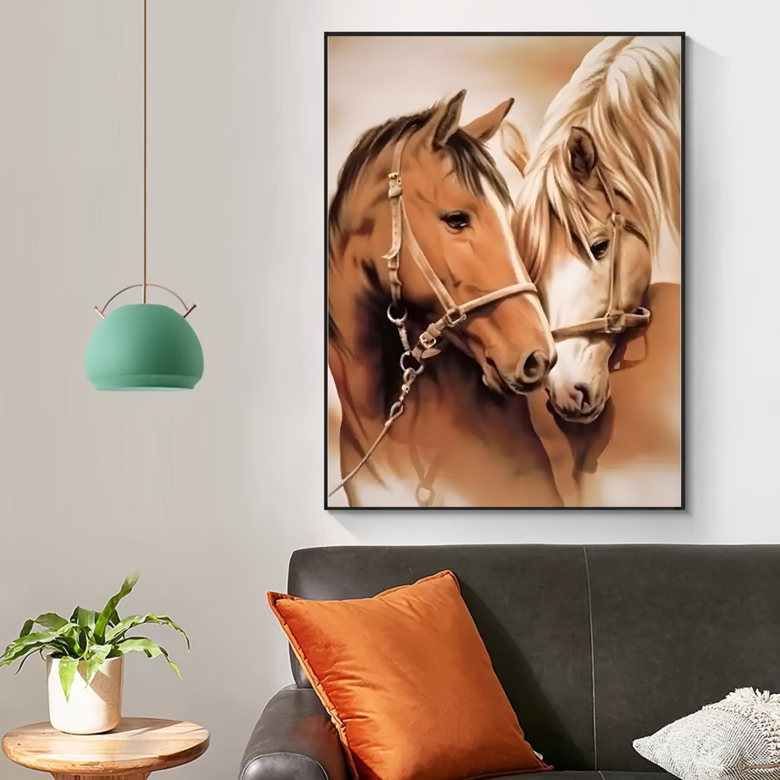 Diamond Painting Grandi Dimensioni Cavallo,DIY Diamond Painting Kit  Completo per Adulti,Pittura Diamante 5D,Pittura con Numeri  Diamante,Decorazione