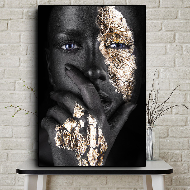 Canvas Poster Vintage Art African Black Woman Oil Painting - Temu Denmark