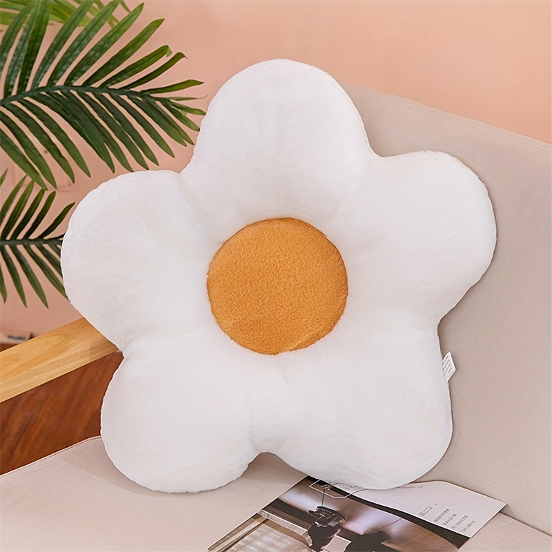 1pc Flower Shaped Seat Cushion Pillow For Office Classroom Chair Sofa,  Sunflower Petals Buttocks Cushion