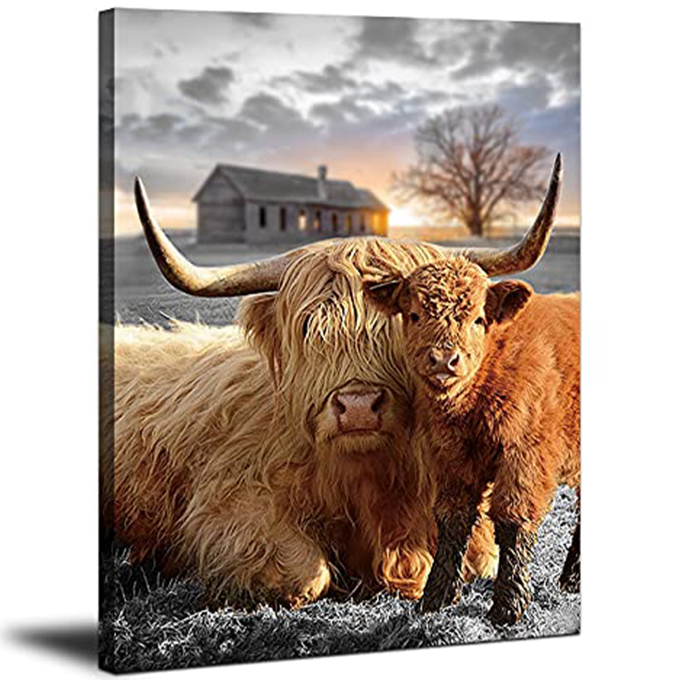 1pc 5D Diamond Painting Kits For Adults, Cow Cute Animal Diamond Painting  DIY Diamond Art Kit Round Full Drill Art Picture For Home Wall Decor,20x20cm