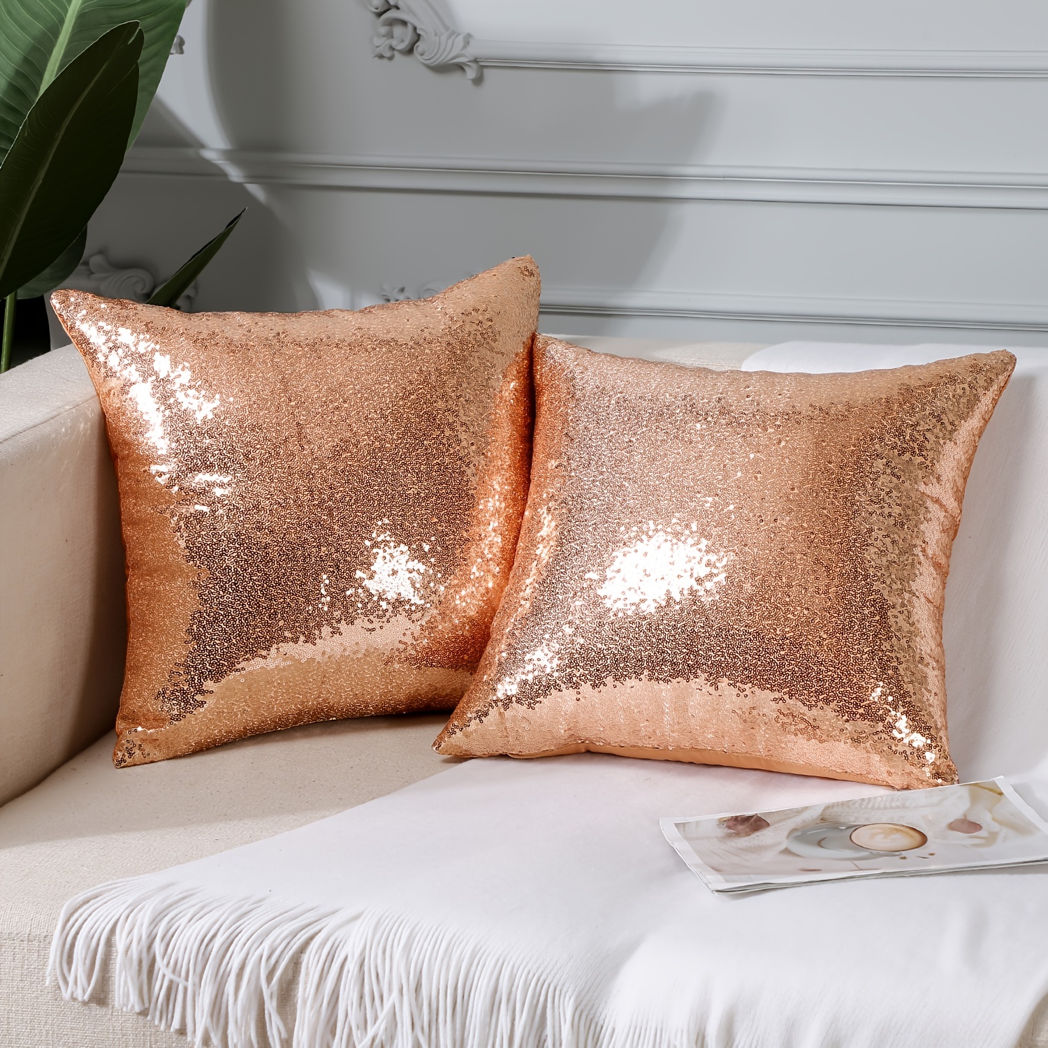 Champagne gold clearance cushions