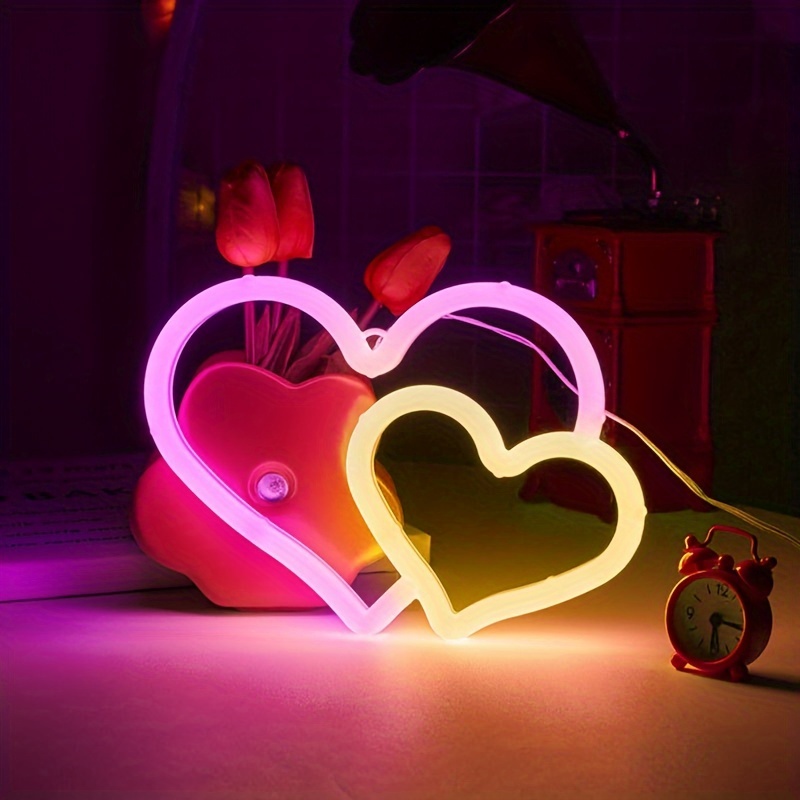  Lámpara de corazón con nombre de ilusión 3D personalizada con  foto, luz nocturna acrílica con nombre LED, lámpara personalizada con  letrero de nombre, regalos personalizados para novia, esposa, amante :  Herramientas