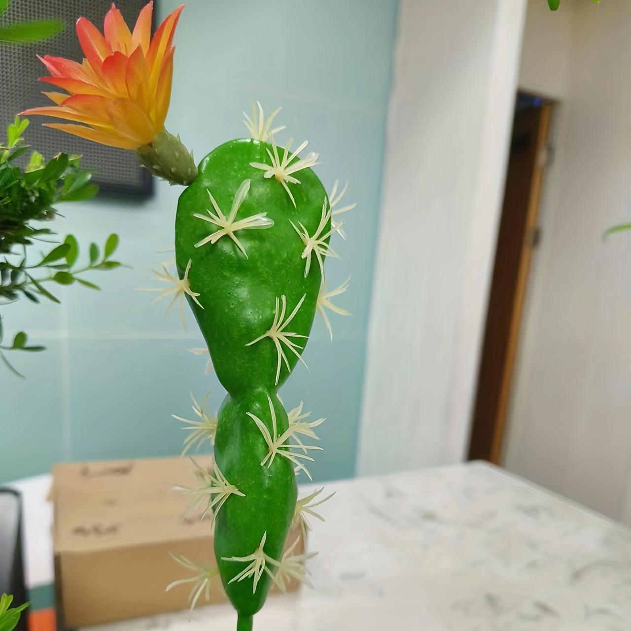 Cactus décoratif plante artificielle en pot figue