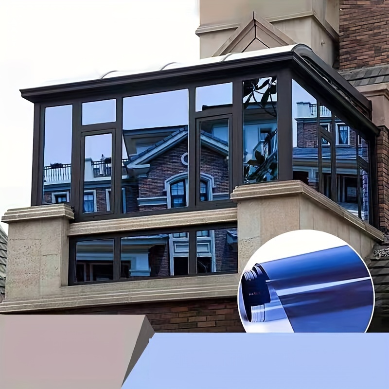 Fensterfolie statische Frischhaltefolie Sichtschutz Anti-UV-dekorative  Fensterfolie Verdunkelung Datenschutz Win
