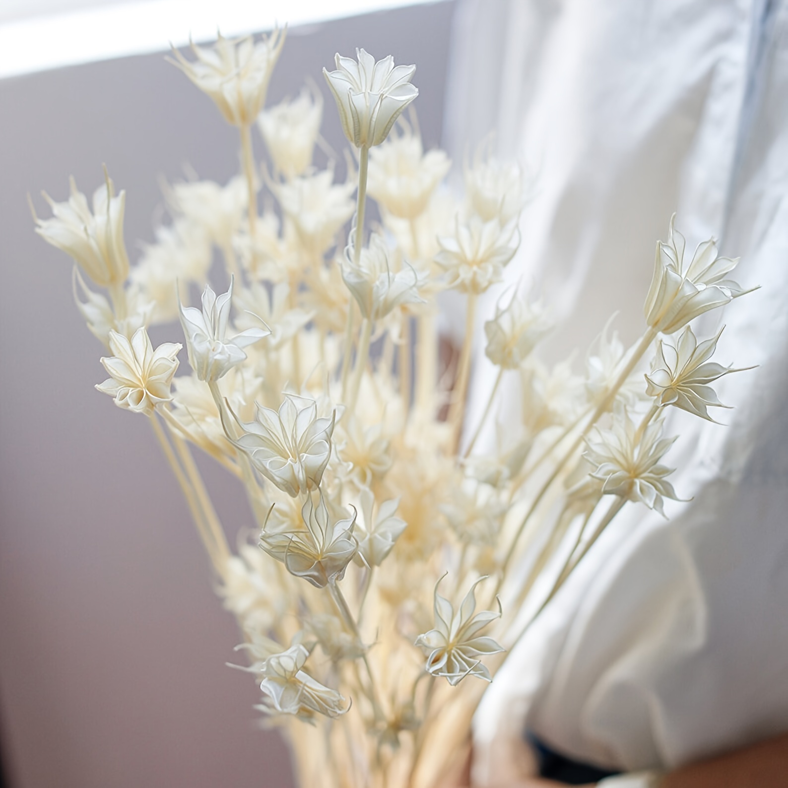 Mini bouquet di fiori secchi / composizione di piccole bottiglie di latte /  decorazione da tavolo / regalo per cassetta delle lettere / pampa /  Boutonniere / fiori per torta BOHO -  Italia