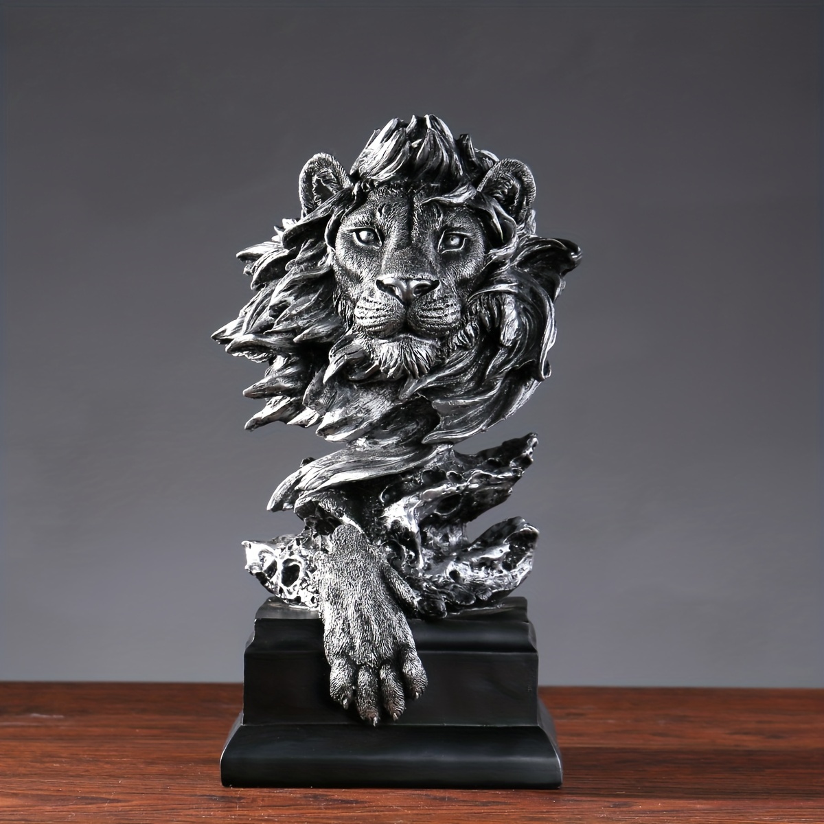Resina Cabeça de Tigre 3D Colecionáveis Escultura de Animais Acessórios  Grandes Arte para Decoração Decoração de Parede Decoração Armário de