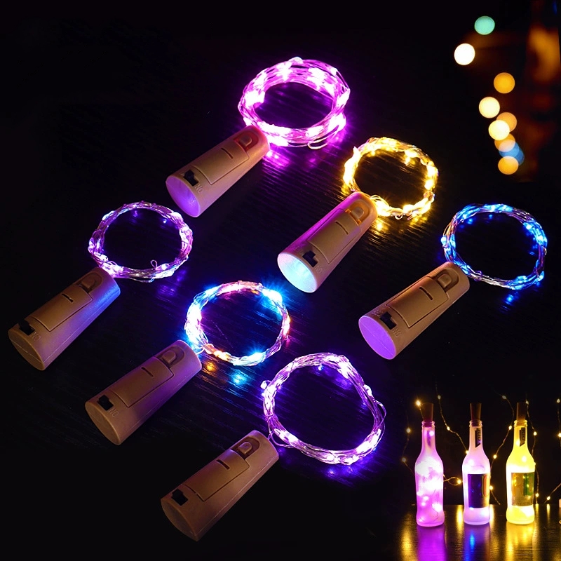 Wankd Lumières de Bouteille, LED Bouteille Lumière Chaînes Lumière,  Batterie Powered Bouchon Bouteilles de Vin Chaîne Lumières pour Fête  Halloween