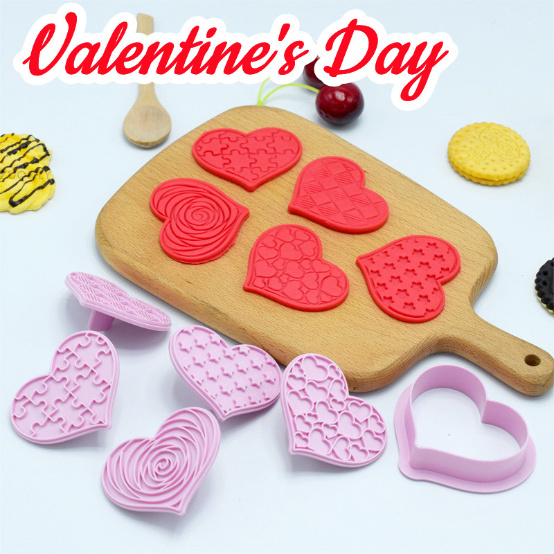 Embossed heart clay cutter | elegant heart cutters , valentines clay  cutters, polymer clay cutters , heart clay cutter for valentines