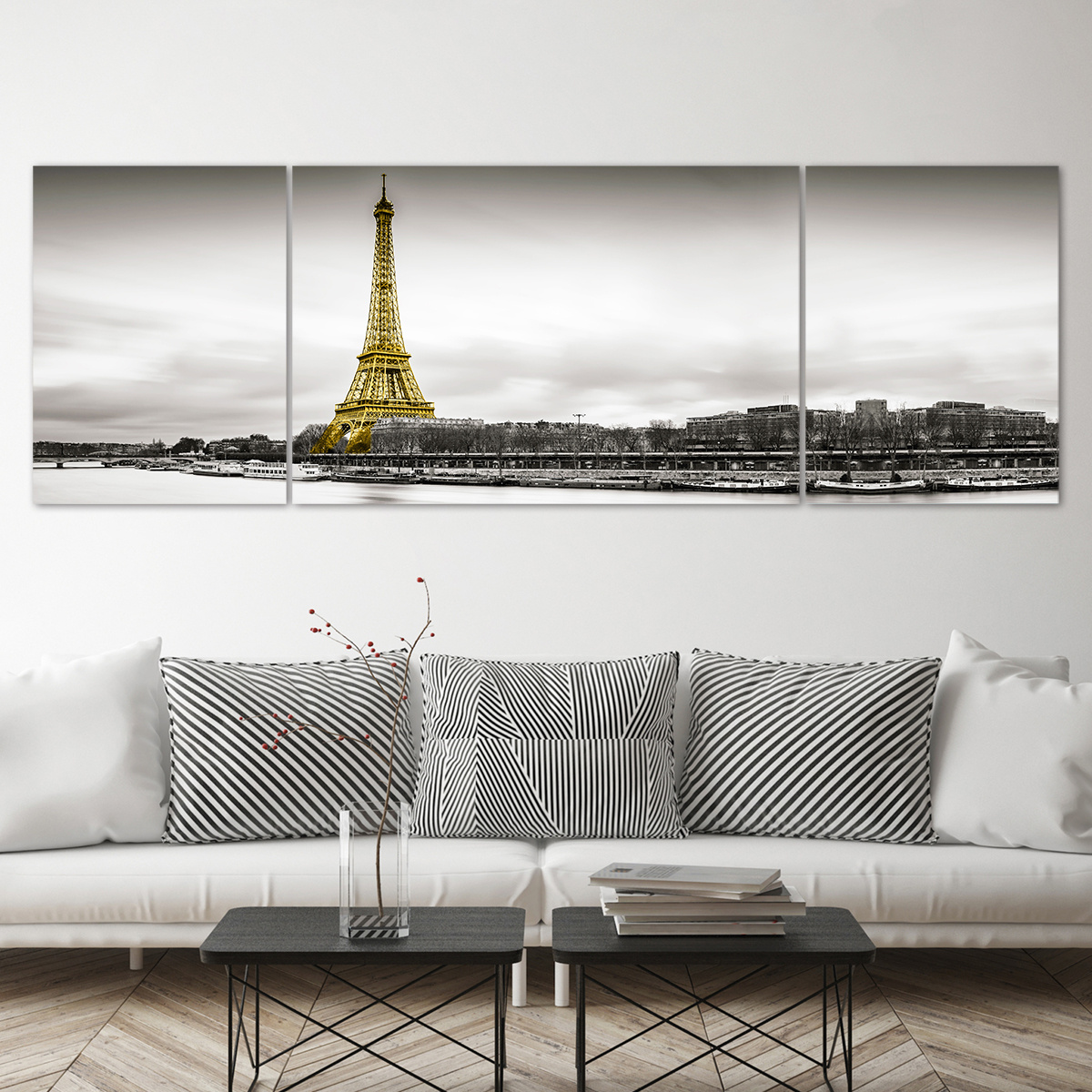 Comprar Cuadros en lienzo con vista de la calle de París para sala de  estar, carteles e impresiones modernos de la torre de París, imágenes de  pared para decoración del hogar