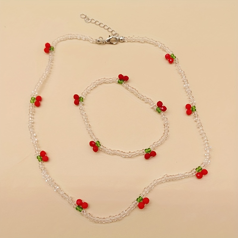 New Hot Sale Fashion Simple Cute Fruit Cherry Pendant Necklace - Temu  Germany