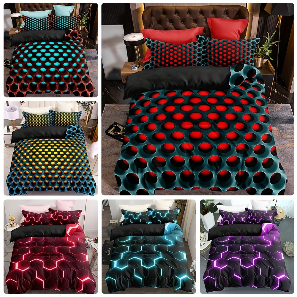 P-02 3D-gedruckte Frucht Ananas Bettwäsche Set Bettbezug Steppdecke Bezug  Kissenbezug Einzel Doppel King