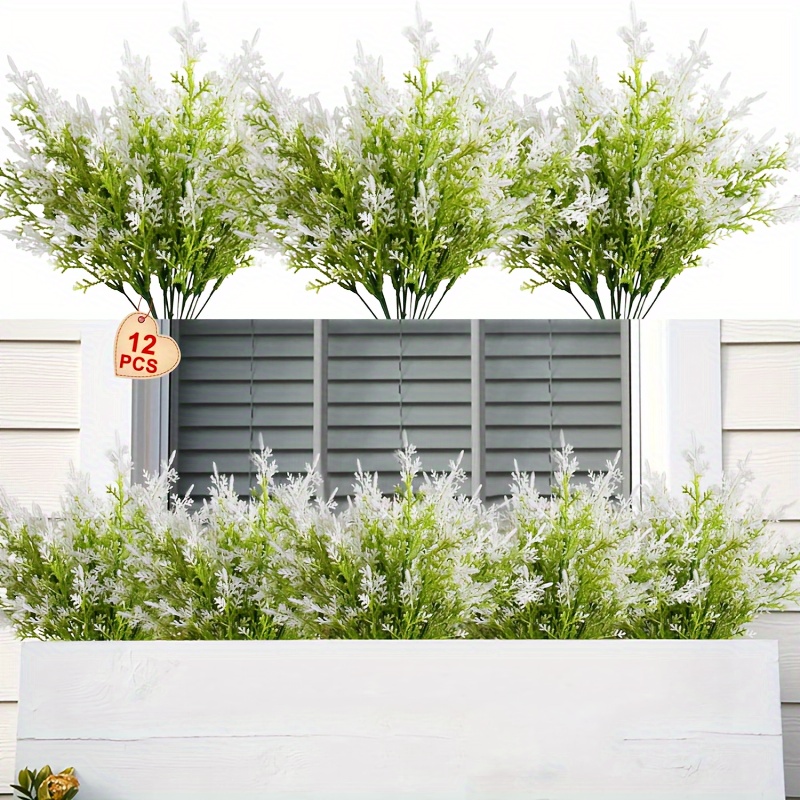 Artificial Ferns for Home Outdoors 5pcs Artificial Outdoor Plants Fake Fern  Faux Boston Fern Greenery UV Resistant Plastic Plant 2024 - $8.99