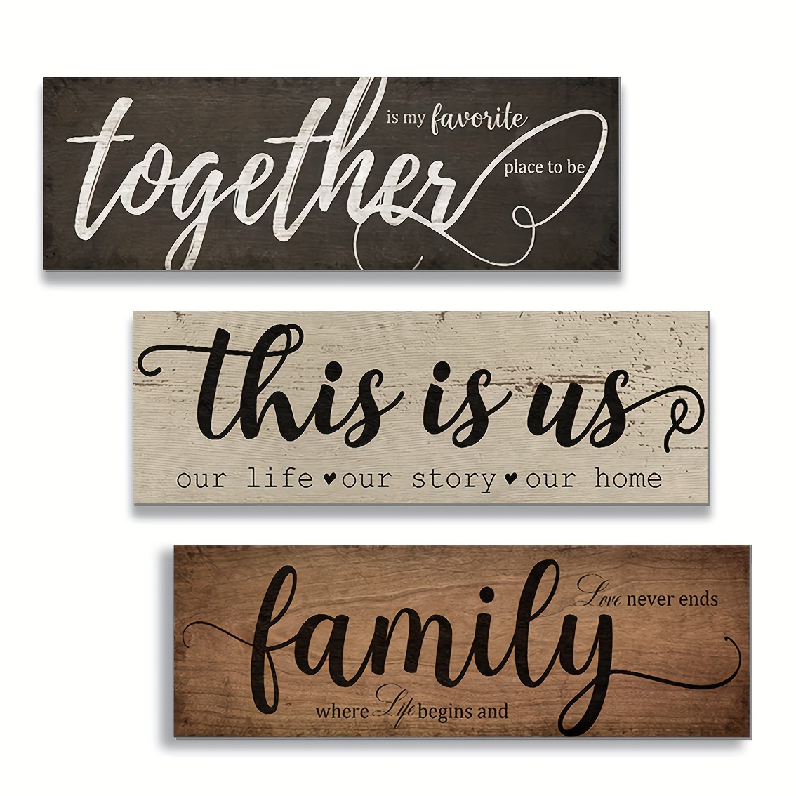 Home Is Where The Heart Is Family Home Love Living Room - Temu