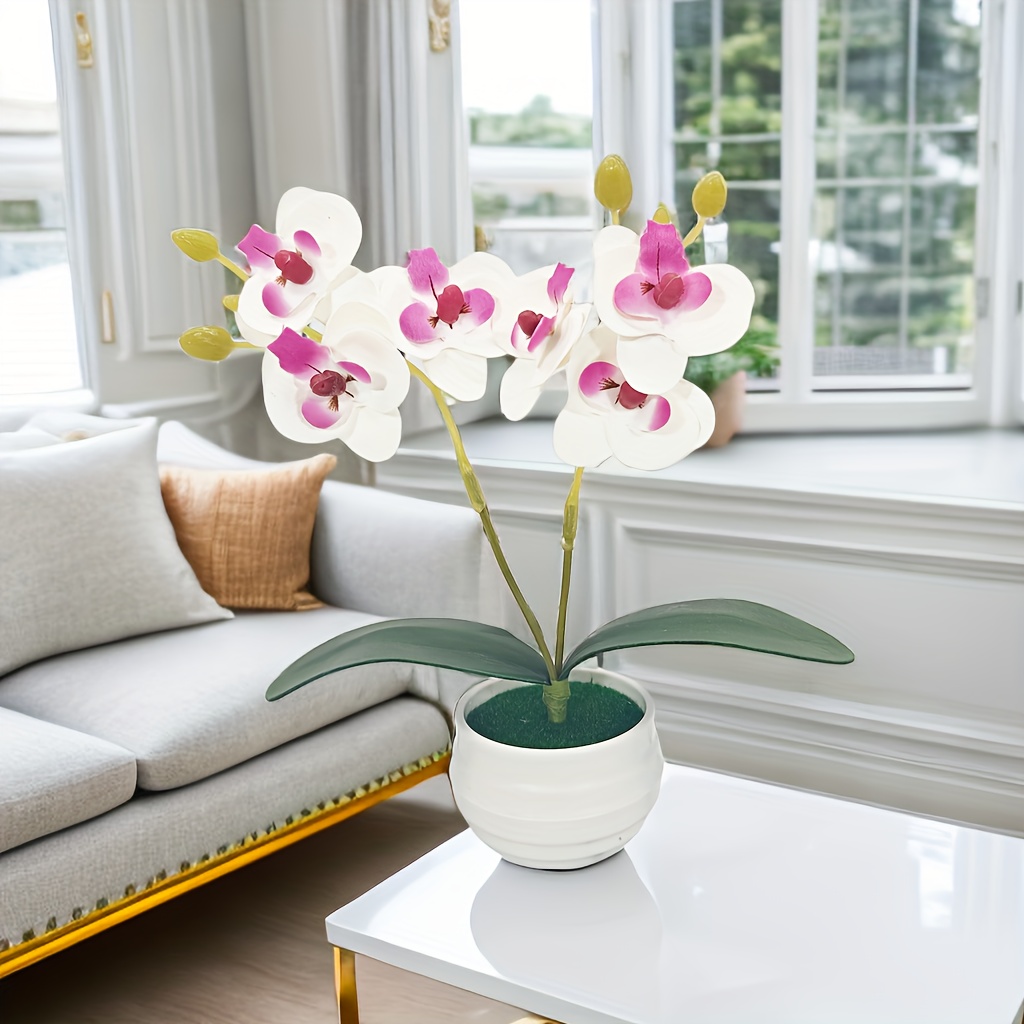 1pc Ramo Di Orchidea Finta Phalaenopsis Fiore Artificiale - Temu Italy