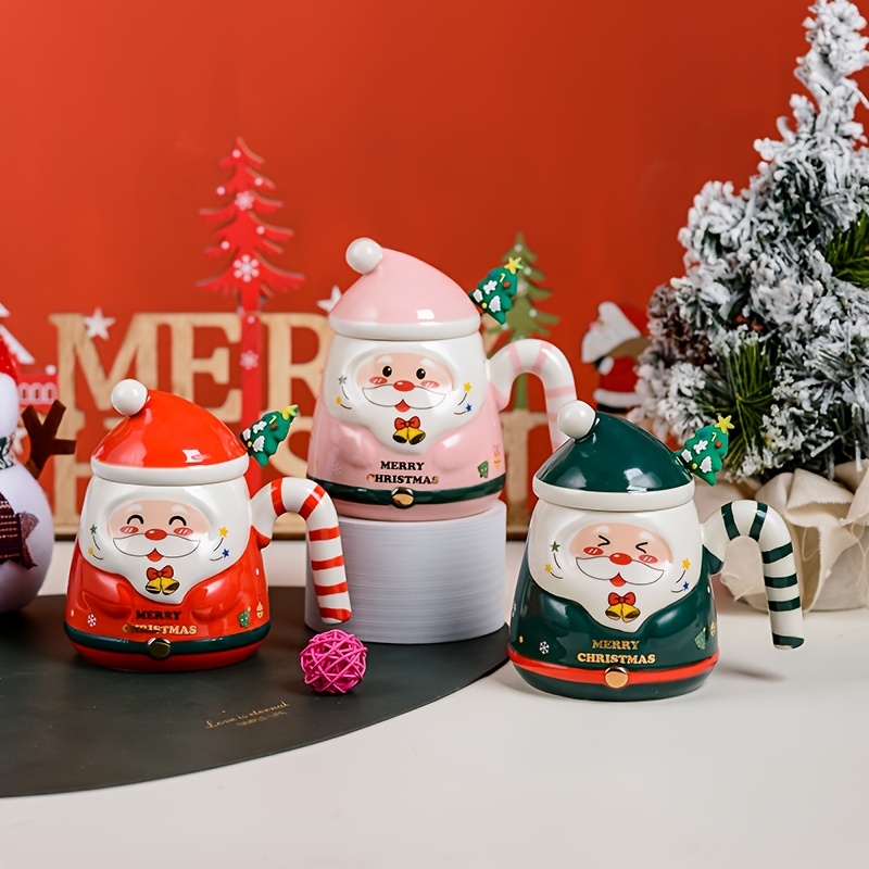 12pcs Christmas Plastic Cups Santa Belt Pattern Home Beverage Drinking Cup  Holiday Party Tableware and Party Supplies (Cups and Straw, 6pcs for Each)  