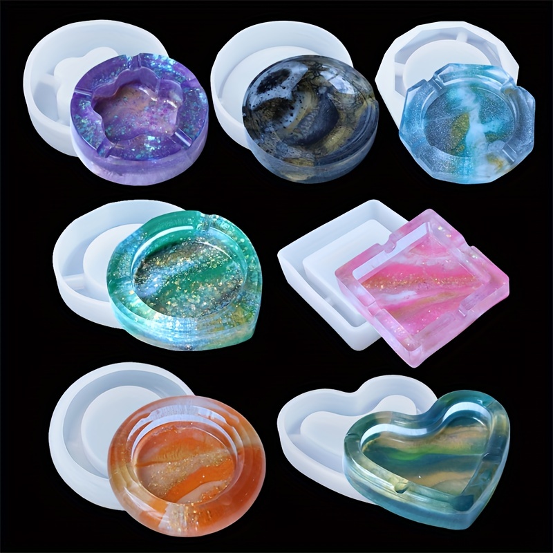 Silicone Molds Epoxy Resin Jewelry  Silicone Mold Epoxy Resin Coaster -  Heart Shape - Aliexpress