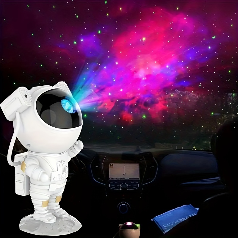 Proyector de astronauta, proyector de estrellas, luz nocturna de galaxia, 8  efectos de nebulosa, control remoto, rotación de 360°, luz nocturna  estrellada, regalo ideal para decoración de dormitorio (estrella, blanco) :  Herramientas y Mejoras del  