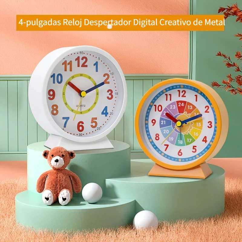 1 Pc 3d Patrón Reloj Despertador Luz Nocturna Pequeño Regalo - Temu Chile