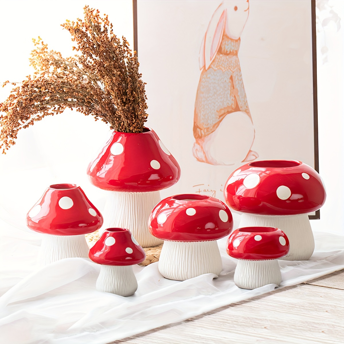 Hand Towels Cute Mushroom Small Fresh Style Dishcloth - Temu