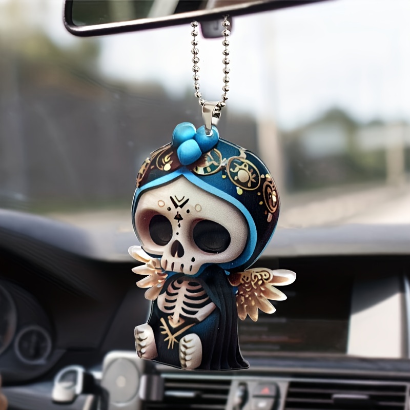 1pc Fashion Trend Toilet Skull Keychain Men Faux Jewelry, Free Shipping  New Users