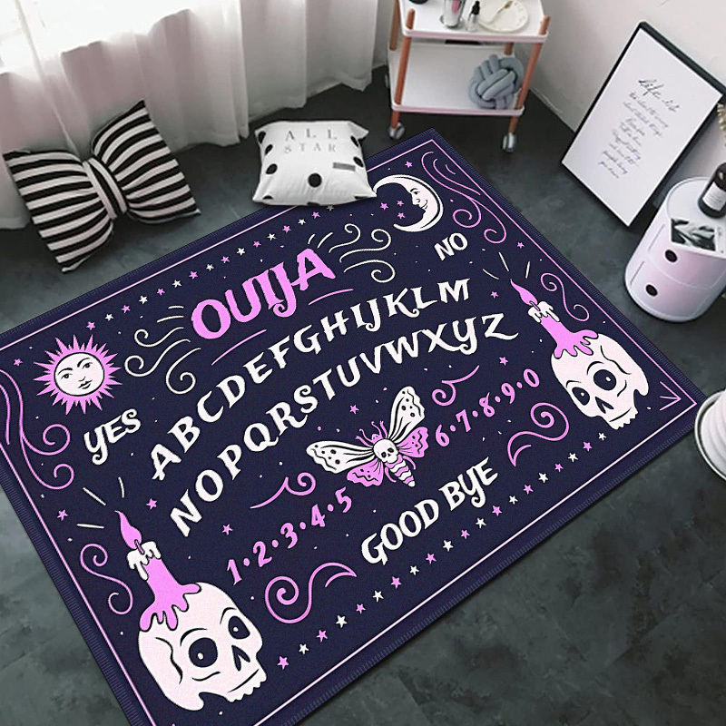 Dangerous Magical Game Ouija Board Pattern Area Rug Bedroom Living Room Kitchen  Rug Doormat Floor Mat Standing Mat Children Play Rug Carpet Bathroom – Yaxa  Store