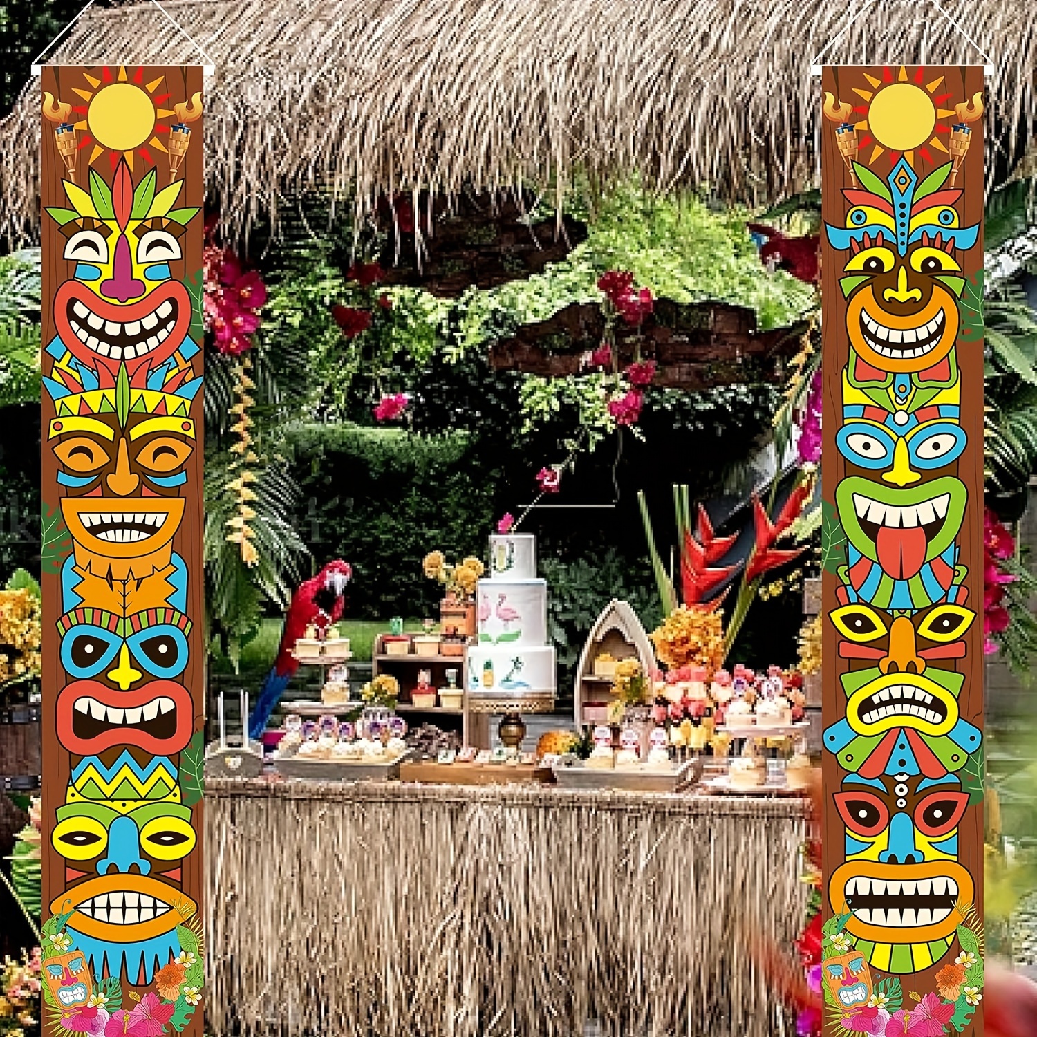 Platos Tiki Fiesta Hawaiana, Fiesta Hawaiana, Fiesta Tropical, Fiesta Luau,  Artículos para Fiestas, Decoraciones para Fiestas, Fiesta Aloha, Cumpleaños  Luau -  México