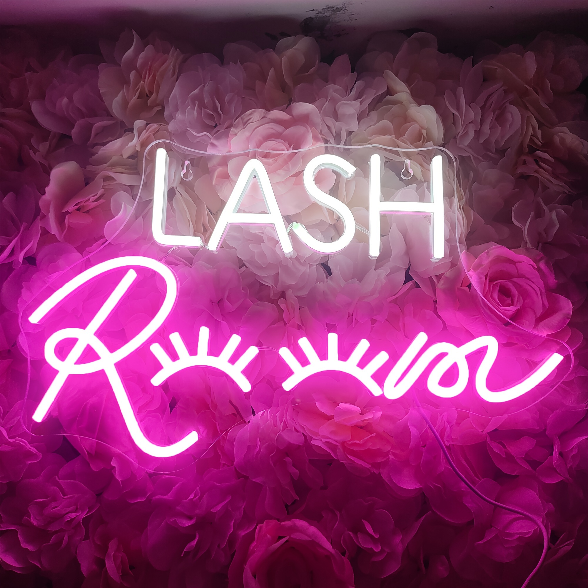 Yay it's lash day Neon Sign Led Lights Lash Room Decor Wall Art
