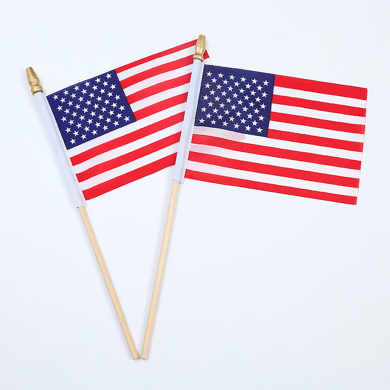 GODTERA Lot de 2 housses d'appui-tête pour drapeau américain