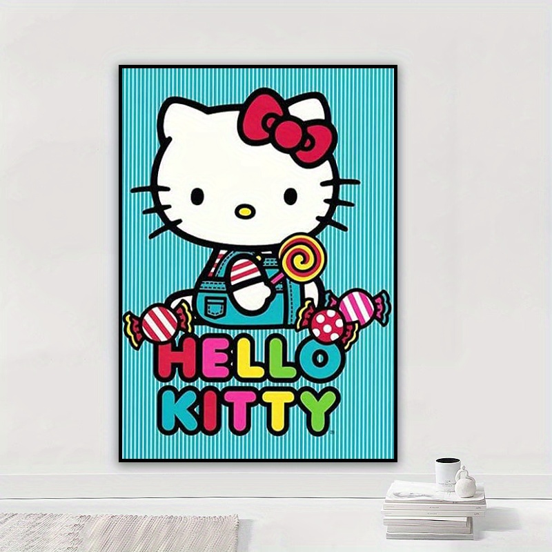 Hello Kitty 5d Diy Diamond Painting Kits/ Photo Frame - Temu