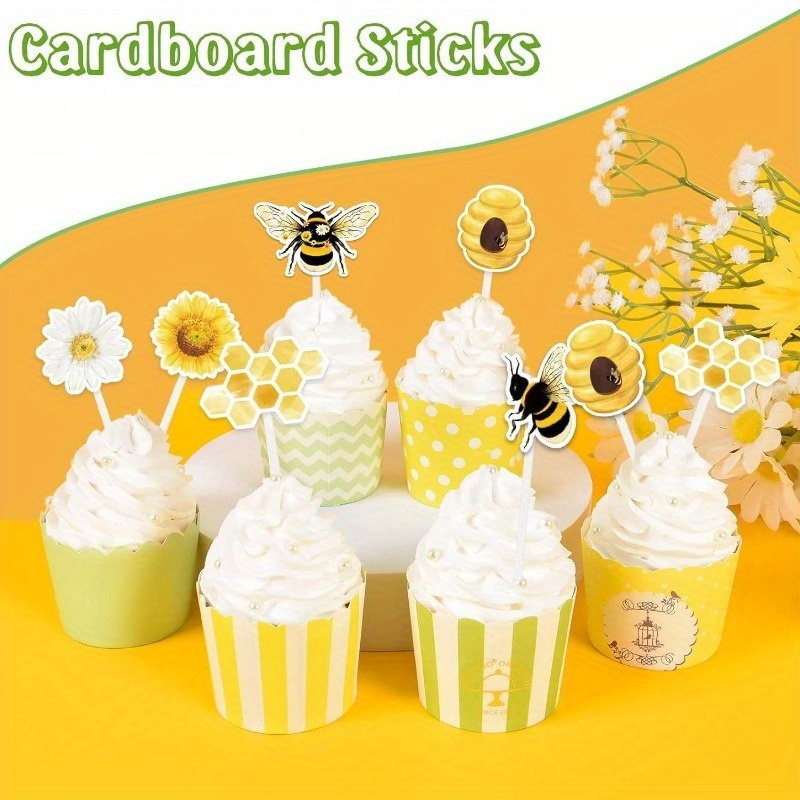 What Will It Bee Bee Theme Party Cake Swab Party Decoration - Temu