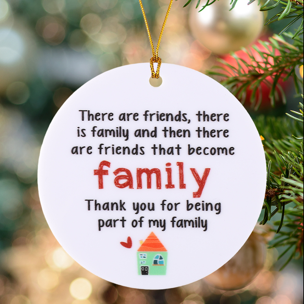 Double-sided Printed Wooden Hangings,neighbor Gifts Christmas  Ornamentsbestie Neighbor, Ornament Gift,christmas, Birthday Gifts For  Neighborhood, Friends, Women - Temu